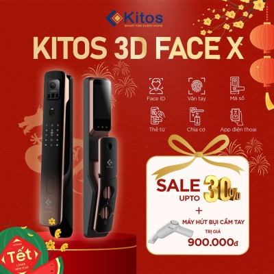 Khóa cửa vân tay Kitos 3D FACE X
