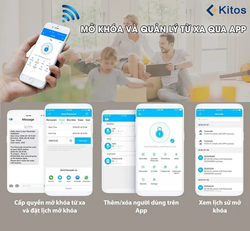 Khoá cửa nhôm Kitos ALX1 Pro 6 khoa cua thong minh kitos alx1 pro 5