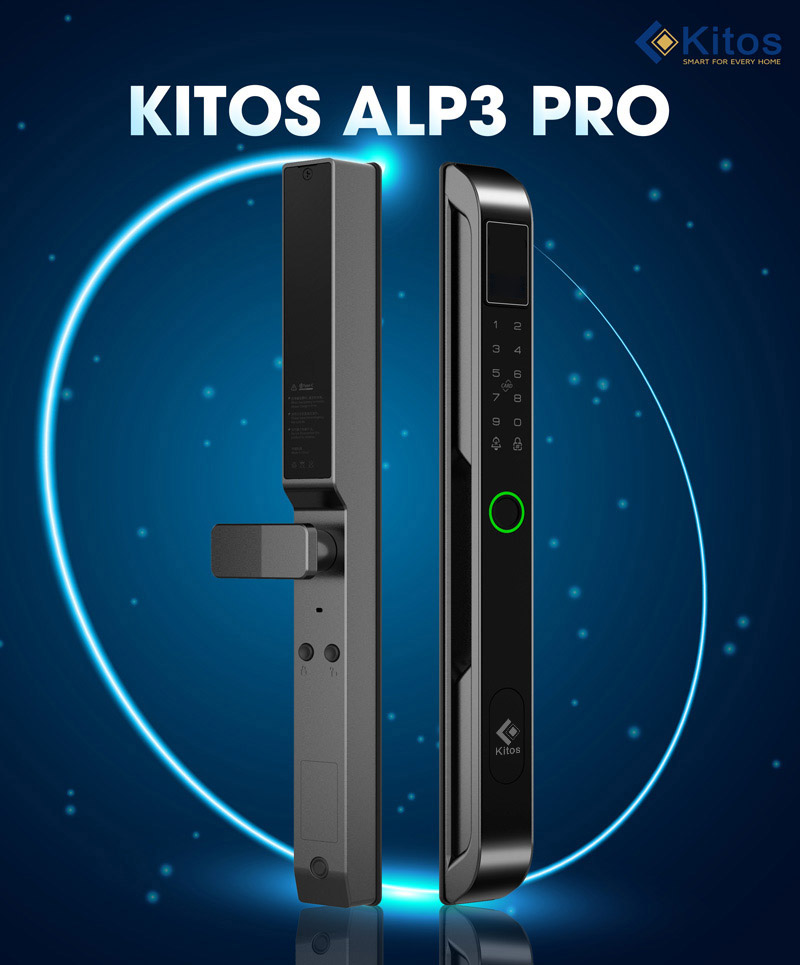 Khoá vân tay cửa nhôm Kitos ALP3 Pro 6 Khoá cửa thông minh Kitos ALP3 PRO