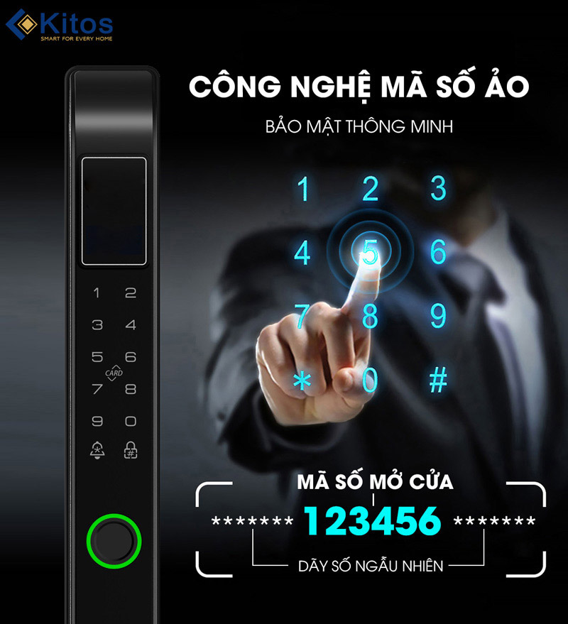 Khoá vân tay cửa nhôm Kitos ALP3 Pro 12 Kitos ALP3 Pro 9