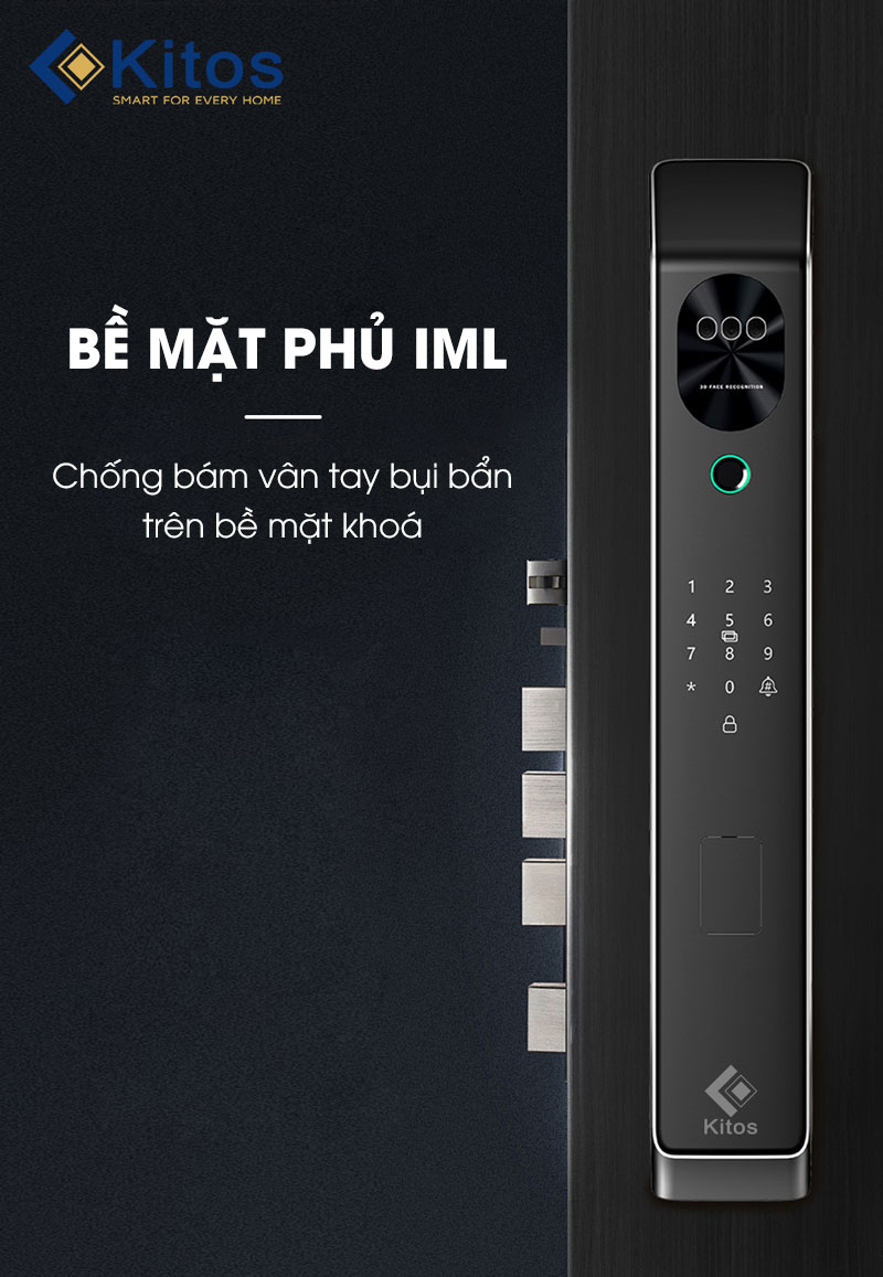 Khoá cửa nhận diện khuôn mặt Kitos X7 Face ID