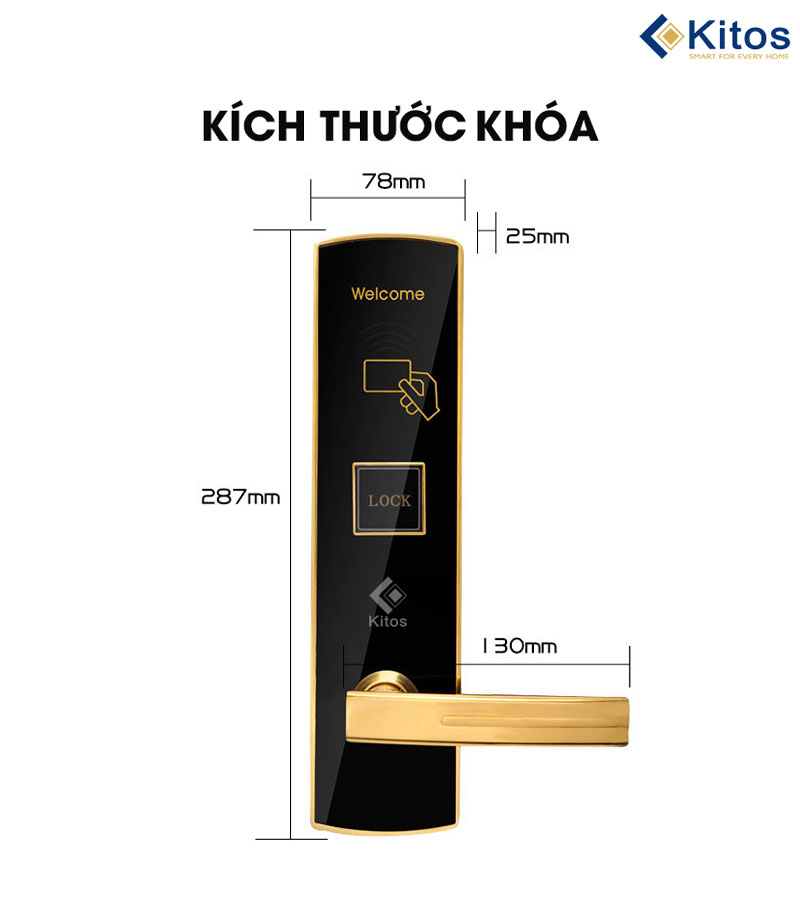 Khóa thẻ từ khách sạn Kitos KC6900
