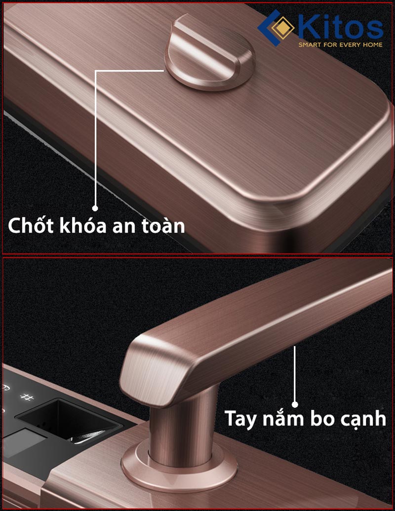 Kitos DL072 4 Khoá cửa vân tay thông minh Kitos DL072